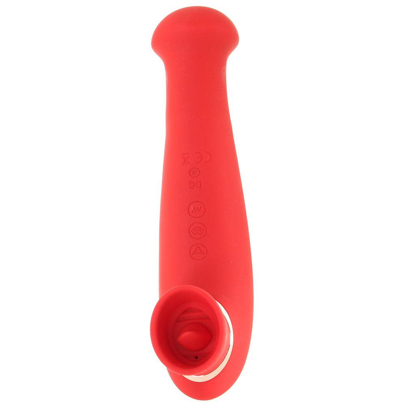 Destiny Double Sided Suction Wand Vibe in Cherry Red by Maia