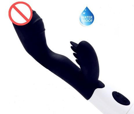 HoudiniX Portable Waterproof 30-Speed Vibrating Silicone Dual Vibration Massager