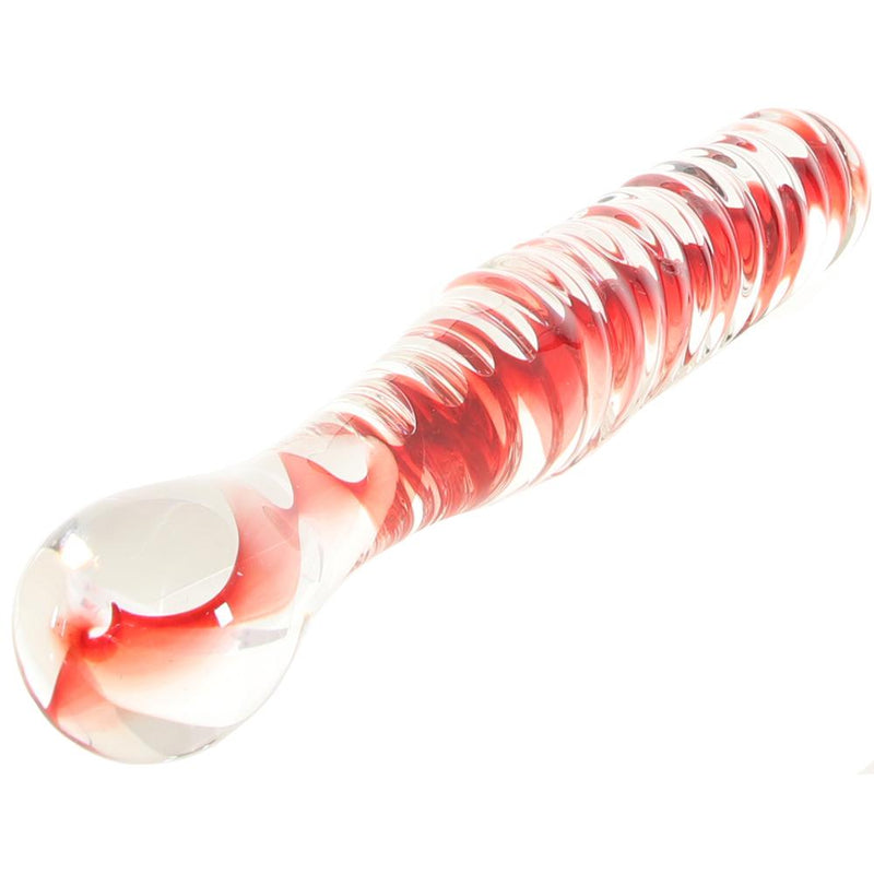 Eve's Sweetheart Swirl Glass Dildo