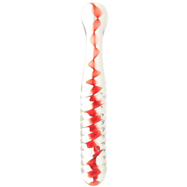 Eve's Sweetheart Swirl Glass Dildo