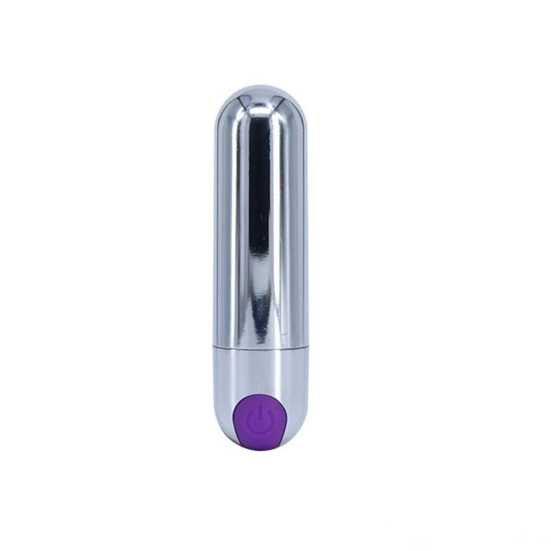 Waterproof USB Rechargeable 10 Speed Silver Bullet Vibrator for Women